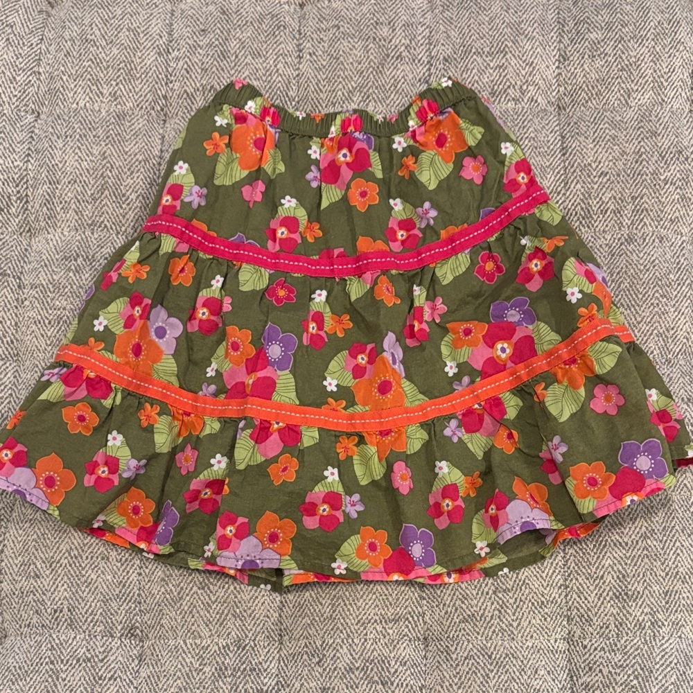 Gymboree floral lined skirt size 2T